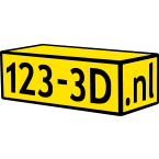 123-3D logo